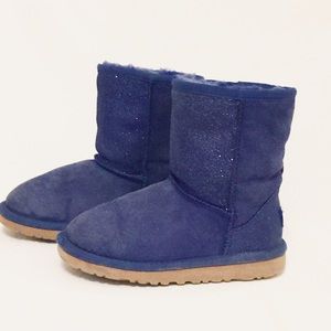 Ugg boots royal blue stardust size 1 girls